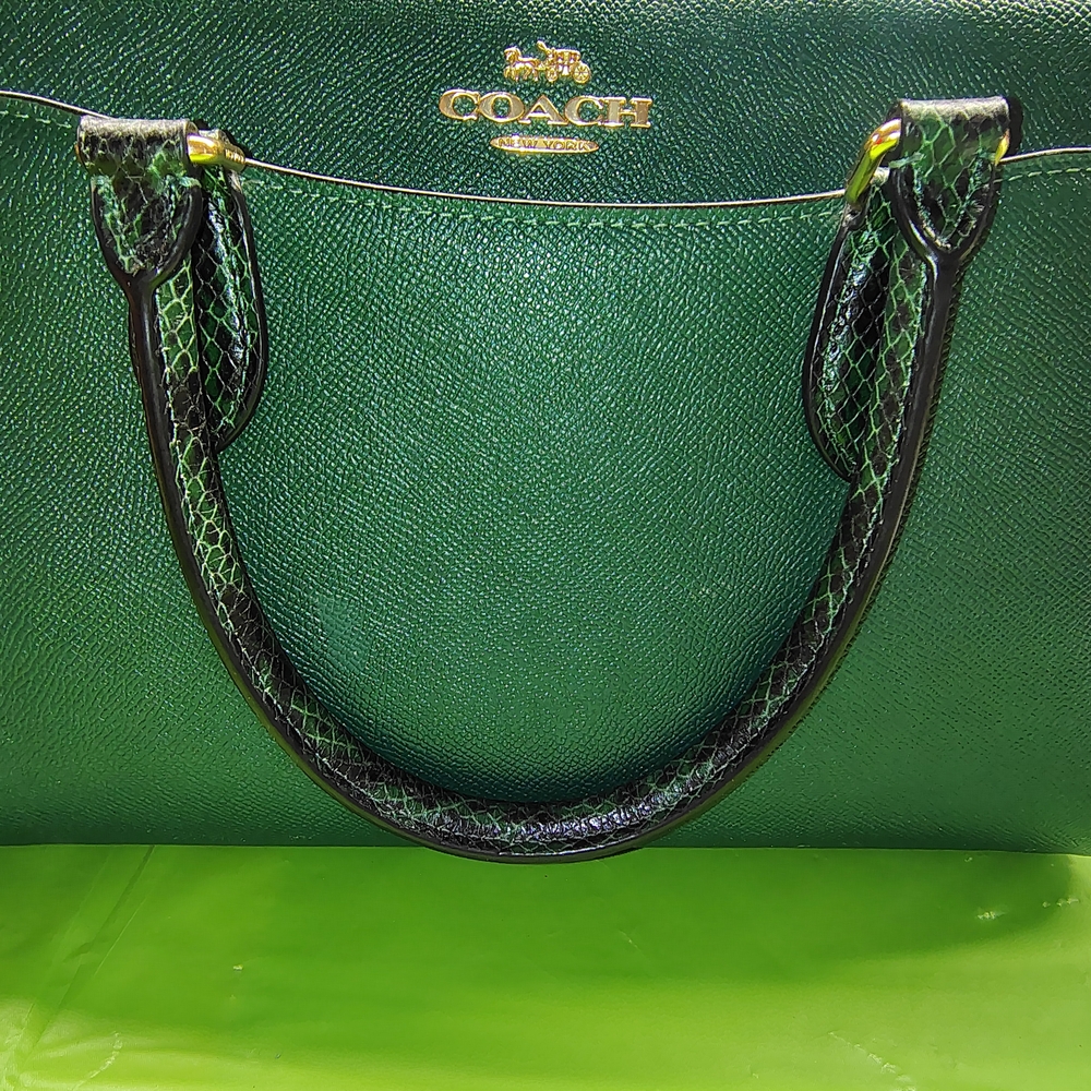 Coach Green Leather Handbag - Picture 9 of 15